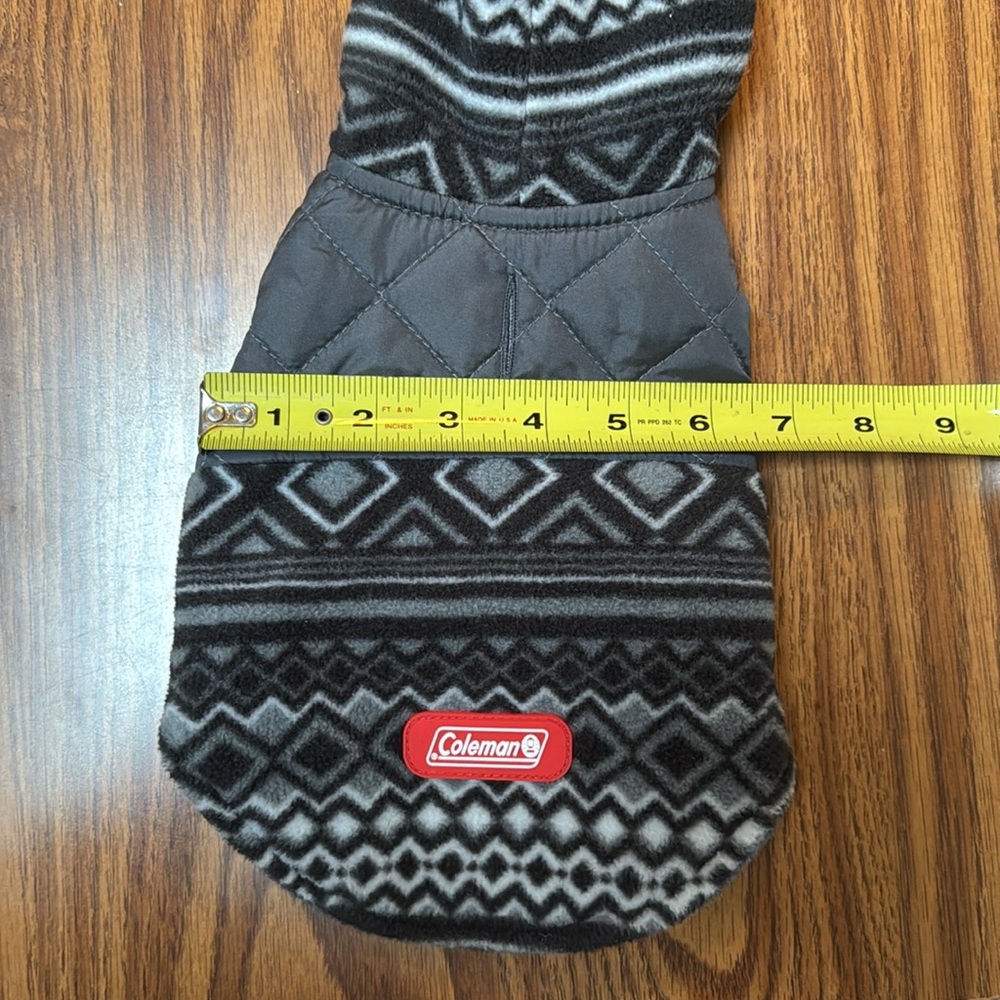 COLEMAN dog winter jacket with hood. Size XS